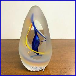 European Studio Glass Paperweight Strombergshyttan Studio Art Glass