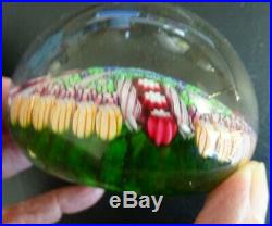 Exquisite Vintage Perthshire Paperweight, P1996, Milliflori &Canes, Great Colors