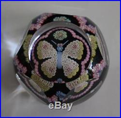 Extremely Rare 1979 Whitefriars Millefiori Glass Butterfly Paperweight, Ex Cond