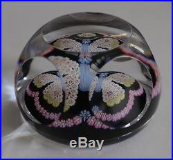 Extremely Rare 1979 Whitefriars Millefiori Glass Butterfly Paperweight, Ex Cond