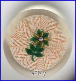 FINE QUALITY H CANE SIGNED PAUL YSART PAPERWEIGHT BOXED WITH PAPERWORK