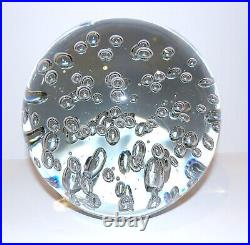 Fabulous Huge Art Glass Sphere/paperweight/ball Bubble Possibly Murano 14 Pounds