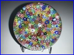Fine 1969 Baccarat Close Packed Zodiac Millefiori Crystal 3 Paperweight