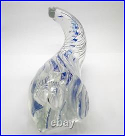 Fire Island 1987 Wave Art Glass Unique Paperweight, Ap 2.1Hx6W