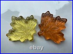 Fire and Light Recycled Glass Maple Leaves