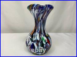 Fratelli Toso Murano Art Glass Jug Vase Italy 1960's 4.88H x 3.25W x 3D