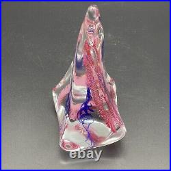 Fred WILKERSON Studio Abstract Swirl Twist Flame Sculpture / Paperweight 1999