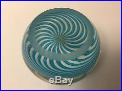 French Antique CLICHY SWIRL Crystal Glass Millefiori Paperweight Great Condition