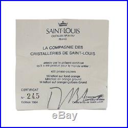 French St Louis Ltd Edn Millefiori Glass Paperweight 1984