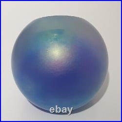 GES 1999 Glass Eye Studio Neptune Celestial Series Iridescent Paperweight
