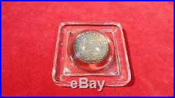 GREAT ANTIQUE GLASS PAPER WEIGHT WITH CONTINENTAL COIN ENCASED
