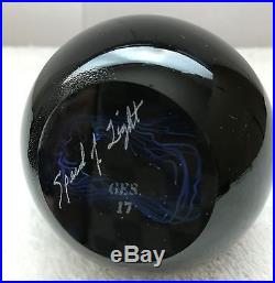 Glass Eye Studio 3.5 in Speed of Light withbase Celestial Series Paperweight 478F