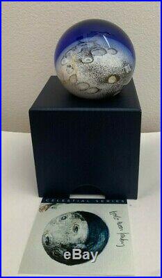 Glass Eye Studio Celestial Series 3 inch Moon Landing Paperweight