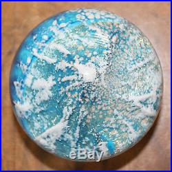 Glass Eye Studio Glacier Art Glass 3 American Paperweight, Signed and Dated