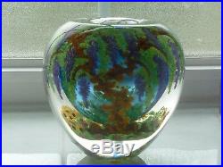 Gorgeous Chris Heilman Blue Wisteria Vessel Vase 2014 Mint One of a Kind