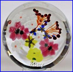 Gorgeous Paul STANKARD Bouquet of WILDFLOWERS Artist's PROOF Glass PAPERWEIGHT