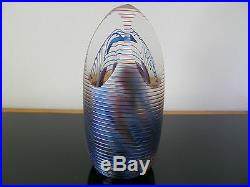 Henry Summa Signed/Dated 1988 Iridized Faceted Pedestal Paperweight 5 of 68 RARE