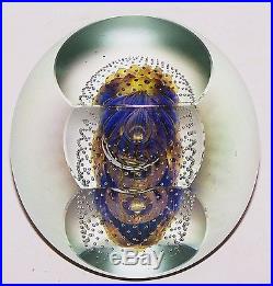 Incredible HUGE Signed EICKHOLT 2007 ART GLASS Paperweight 5 Pounds Iridescent