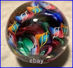 James Alloway Art Glass Paperweight 2 11/16 Signed #310 2009 GORGEOUS