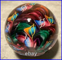 James Alloway Art Glass Paperweight 2 11/16 Signed #310 2009 GORGEOUS
