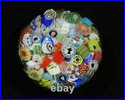 James Hart Silhouette Millefiori Scatter End of Day Encasement Paperweight 11-13
