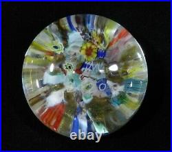 James Hart Silhouette Millefiori Scatter End of Day Encasement Paperweight 11-13