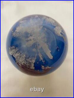 James Lundberg 1989 Signed World Glass Paperweight