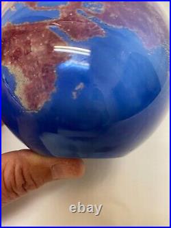 James Lundberg 1989 Signed World Glass Paperweight