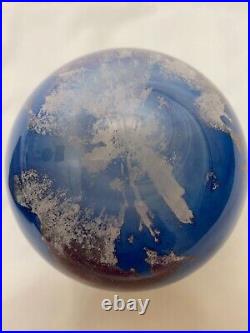 James Lundberg 1989 Signed World Glass Paperweight