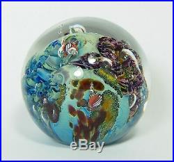 Josh Simpson 3 Inch Art Glass Planet Paperweight