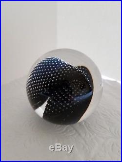 Josh Simpson Gravitron B Planet 3 Paperweight/Sphere Art Glass 3 Diameter