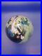 Josh Simpson Inhabited Planet Art Glass 3 Paperweight Signed & Dated 1986