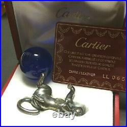 Junk Cartier Panther Paper Weight SV925 Silver pre-owned withBox Broken