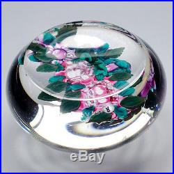 Ken Rosenfeld Lampwork Flowers Bouquet Studio Art Glass Paperweight