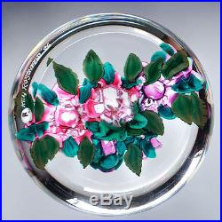 Ken Rosenfeld Lampwork Flowers Bouquet Studio Art Glass Paperweight