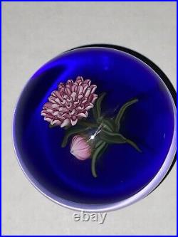 Ken Rosenfeld Rare Dahlia Design Lampwork Art Glass Paperweight (2004) Signed