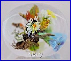 LARGE Beautiful STANKARD Maple LEAF Floral ROOT Spirit & ANT Glass PAPERWEIGHT