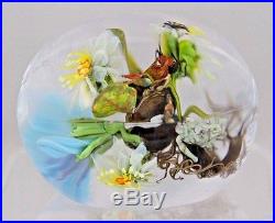 LARGE Beautiful STANKARD Maple LEAF Floral ROOT Spirit & ANT Glass PAPERWEIGHT