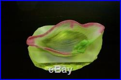 LIULIGONGFANG Crystal frog on lotus NewWorkShop LT ED Paperweight(box & paper)