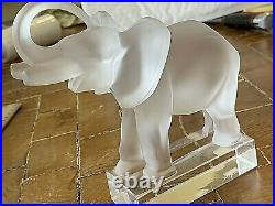 Lalique Elephant Figurine Paperweight 11801 6x6