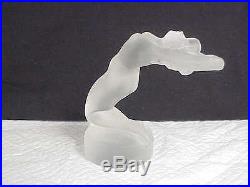 Lalique France Chrysis Frosted Art Glass Nude Woman Paperweight Figure #11809