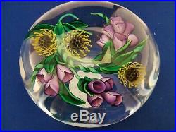 Large KEN ROSENFELD swirling, moving, bouquet Paperweight. Unique