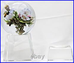 Large WONDERFUL Paul STANKARD Art Glass ORB Paperweight with HONEY BEE