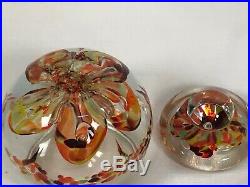 Large Zimmerman Art Glass Signed Jar/Dish/Bowl With Lid Paperweight 1989 7