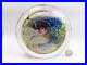 Lg EARL O JAMES Signed Vintage Modern Art Glass Colorful Paperweight Sculpture