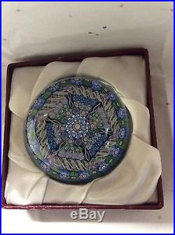 Lg. Millefiori Perthshire Paperweight, PP95, Dated, Restricted, with Certificate