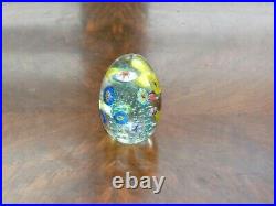 Lot 6 Paperweights Glass Hand Blown 3-g/ Sealife/ 1986 Signed Obg/lg Blue Signe