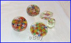 Lot of 53 glass Millefiori paperweights, Rollin Karg, Perthshire