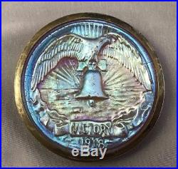 Louis Comfort TIFFANY Favrile Art Glass VICTORY 1918 Medallion