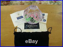 Ltd Ed Caithness QEII 80th Birthday Lampwork Rose Paperweight(8/80) 3